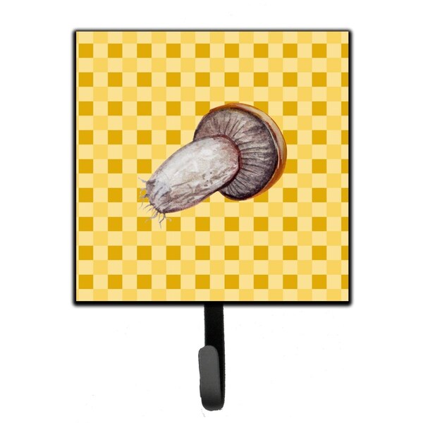 Jensendistributionservices Rotkappe Mushroom on Basketweave Leash or Key Holder - MI2101668