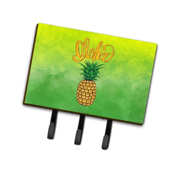 Carolines Treasures Aloha Pineapple Welcome Leash or Key Holder - BB7451TH68