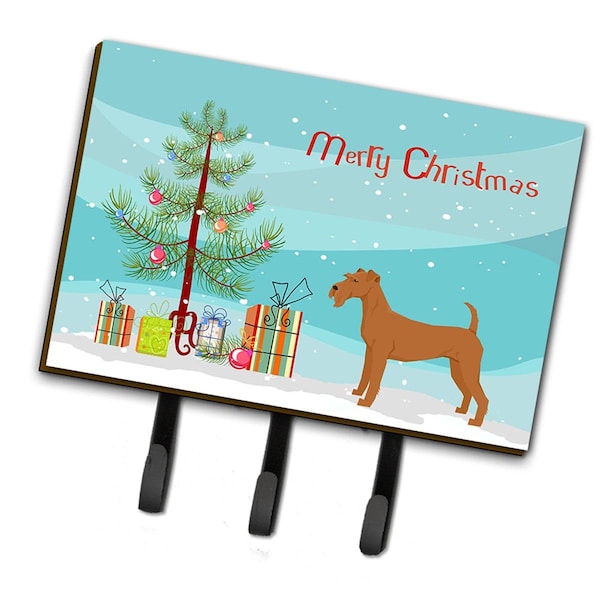 Carolines Treasures Irish Terrier Christmas Tree Leash or Key Holder - CK3546TH68
