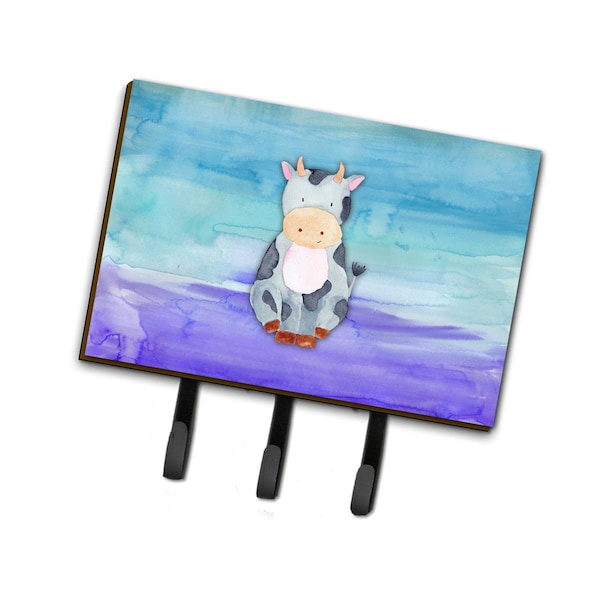 Carolines Treasures Cow Watercolor Leash or Key Holder - BB7412TH68