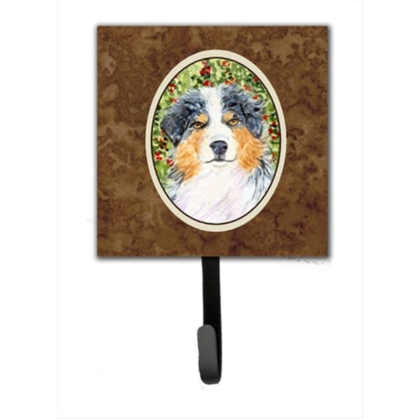 Jensendistributionservices 4.25 x 6 in. Australian Shepherd Leash Or Key Hook - MI1712440