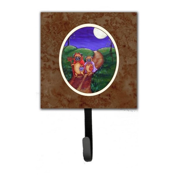 Carolines Treasures Trick or Treat Halloween Pug Leash or Key Holder - 7281SH4
