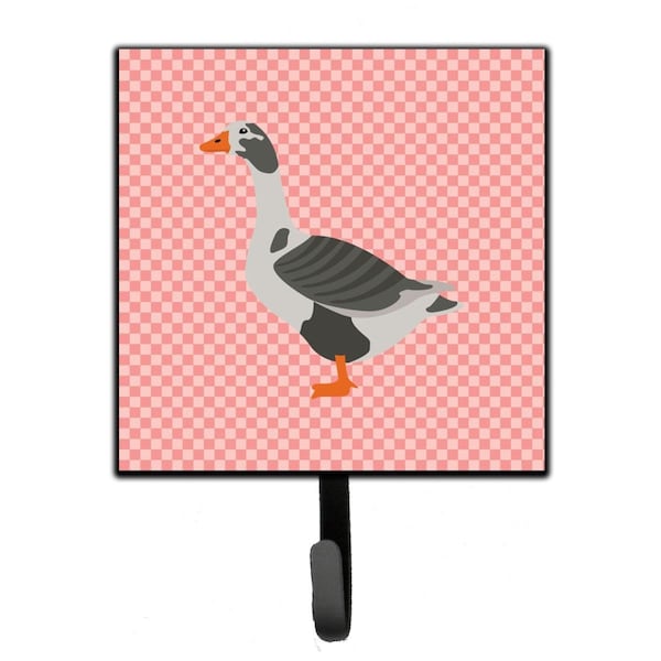 Carolines Treasures West of England Goose Pink Check Leash or Key Holder - BB7895SH4