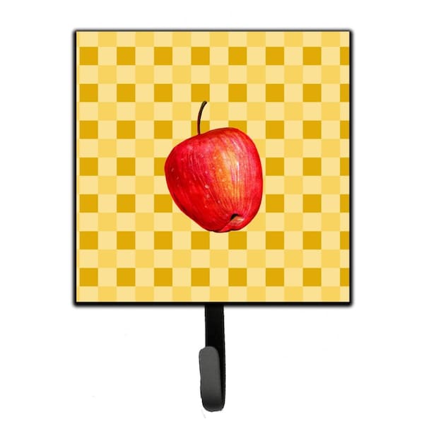 Carolines Treasures Whole Apple on Basketweave Leash or Key Holder - BB7217SH4