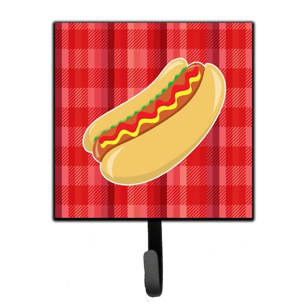 Jensendistributionservices Hot Dog Plaid Leash or Key Holder - MI2102553