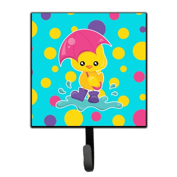 Carolines Treasures Duck in the Rain on Polkadots Leash or Key Holder - BB7101SH4