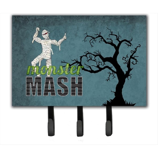 Carolines Treasures 6 x 9 In. Monster Mash with Mummy Halloween Leash or Key Holder - SB3019TH68
