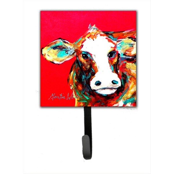 Carolines Treasures Cow Caught Red Handed Leash Or Key Holder - MW1014SH4