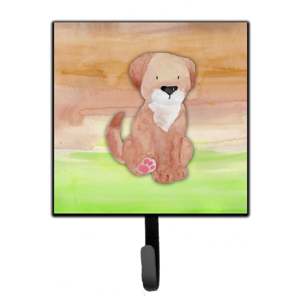 Jensendistributionservices Dog Green & Brown Watercolor Leash or Key Holder - MI2102463