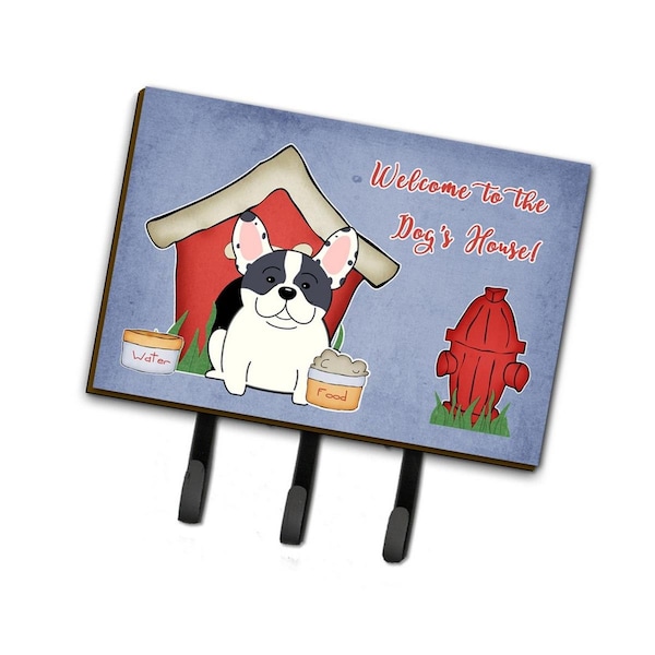 Carolines Treasures Dog House Collection French Bulldog Piebald Leash or Key Holder - BB2765TH68