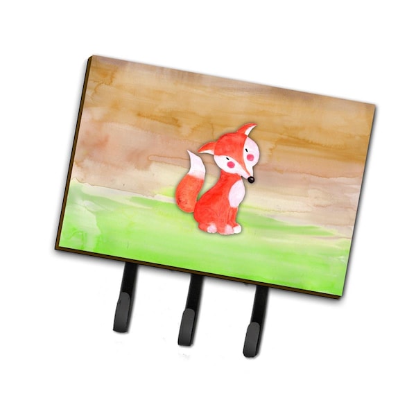 Carolines Treasures Fox Watercolor Leash or Key Holder - BB7436TH68