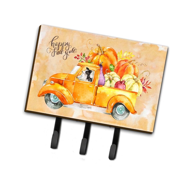 Carolines Treasures Fall Harvest Border Collie Leash or Key Holder - CK2657TH68