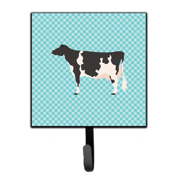 Carolines Treasures Holstein Cow Blue Check Leash or Key Holder - BB7996SH4
