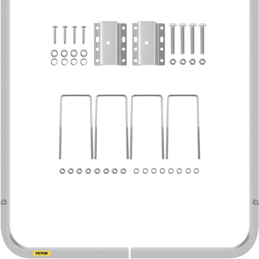 VEVOR Boat Trailer Guide-ons, 46", One Pair Aluminum Trailer Guide ons, Rust-Resistant Trailer Guides with Adjustable Width, Mounting Parts Included, for Ski Boat, Fishing Boat or Sailboat Trailer - CTCDGHWBDDWCLQHMGV0