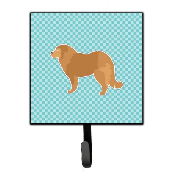 Micasa Caucasian Shepherd Dog Checkerboard Blue Leash or Key Holder - MI888459