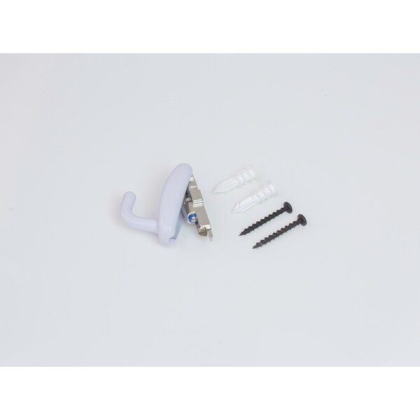 Hangman Snap Hook Modern Wall Hook w/ Hidden Hardware White Holds 50 lbs Hardware Included - SH-WH