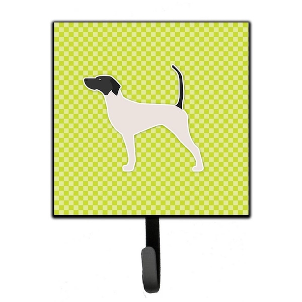 Carolines Treasures English Pointer Checkerboard Green Leash or Key Holder - BB3795SH4