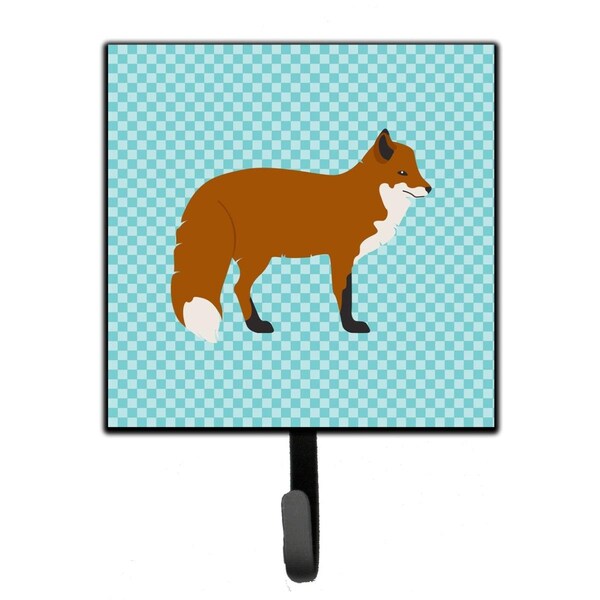 Carolines Treasures Red Fox Blue Check Leash or Key Holder - BB8050SH4
