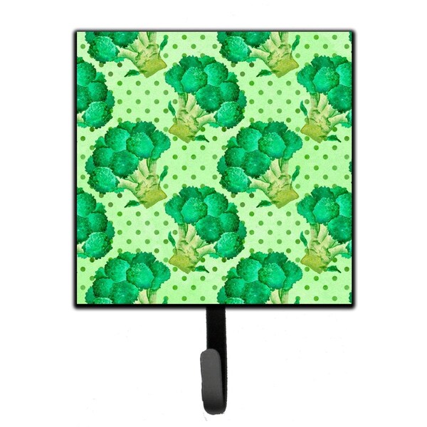 Carolines Treasures Watercolor Broccoli Leash or Key Holder, 4.25 x 1 x 7 in. - BB7570SH4