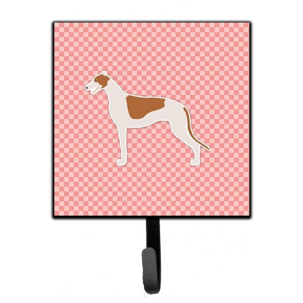 Micasa Greyhound Checkerboard Pink Leash or Key Holder - MI626898