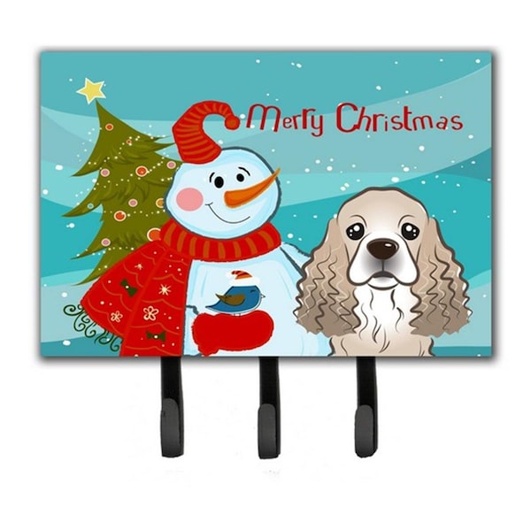 Jensendistributionservices Snowman With Cocker Spaniel Leash & Key Holder - MI2088692