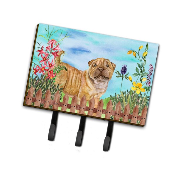 Jensendistributionservices Shar Pei Puppy Spring Leash or Key Holder - MI1711322