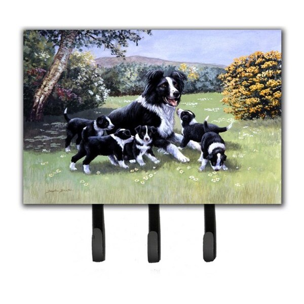 Jensendistributionservices Border Collie Puppies with Momma Leash or Key Holder - MI1719508