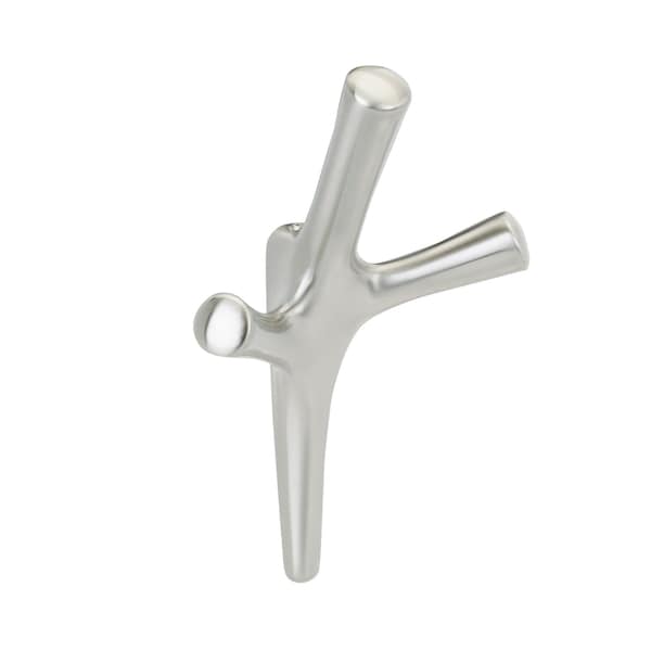 Amerock Kodiak Contemporary Triple Prong Satin Nickel Wall Hook - HBX37016G10