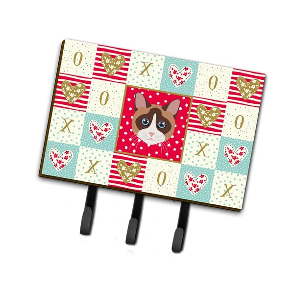 Carolines Treasures 6 x 2 x 9 in. Snowshoe Cat Love Leash or Key Holder - CK5167TH68