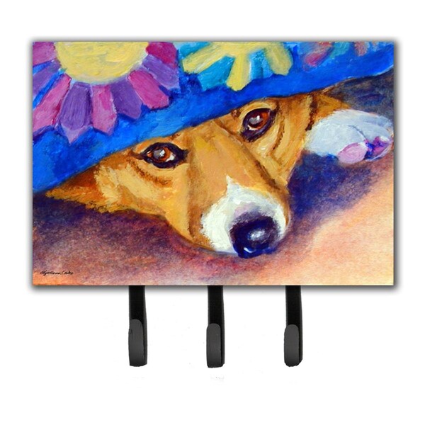 Jensendistributionservices Peek-A-Boo Corgi Leash or Key Holder - MI1714505