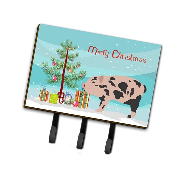 Carolines Treasures Mini Miniature Pig Christmas Leash or Key Holder - BB9302TH68
