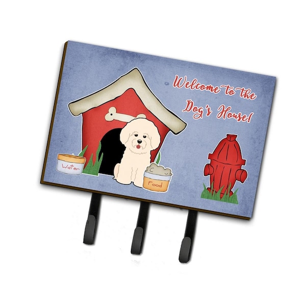 Carolines Treasures Dog House Collection Bichon Frise Leash or Key Holder - BB2829TH68