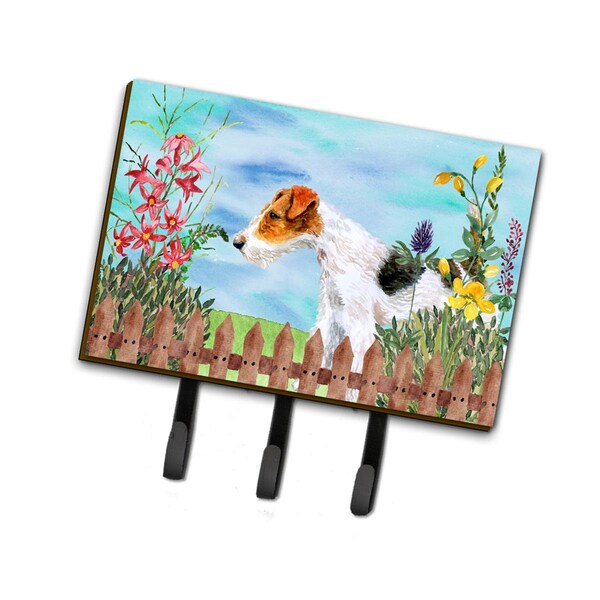 Carolines Treasures Fox Terrier Spring Leash or Key Holder - CK1212TH68