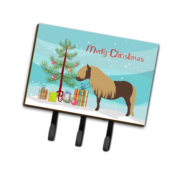 Carolines Treasures Shetland Pony Horse Christmas Leash or Key Holder - BB9281TH68