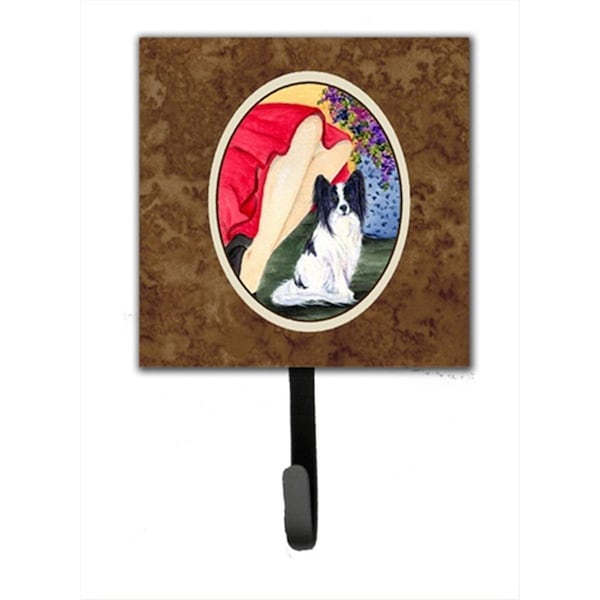 Jensendistributionservices Lady With Her Papillon Leash Holder Or Key Hook - MI1713534