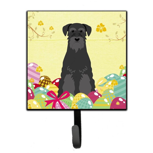 Carolines Treasures Easter Eggs Standard Schnauzer Black Leash or Key Holder - BB6032SH4