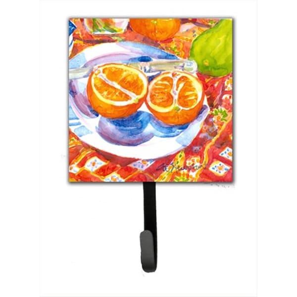 Carolines Treasures Florida Oranges Sliced For Breakfast Leash Holder Or Key Hook - 6035SH4