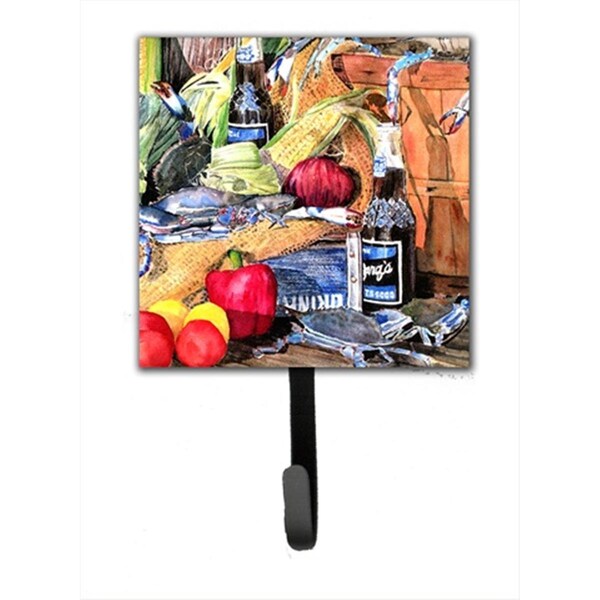 Carolines Treasures Barq s and Crabs Leash Holder Or Key Hook - 8538SH4