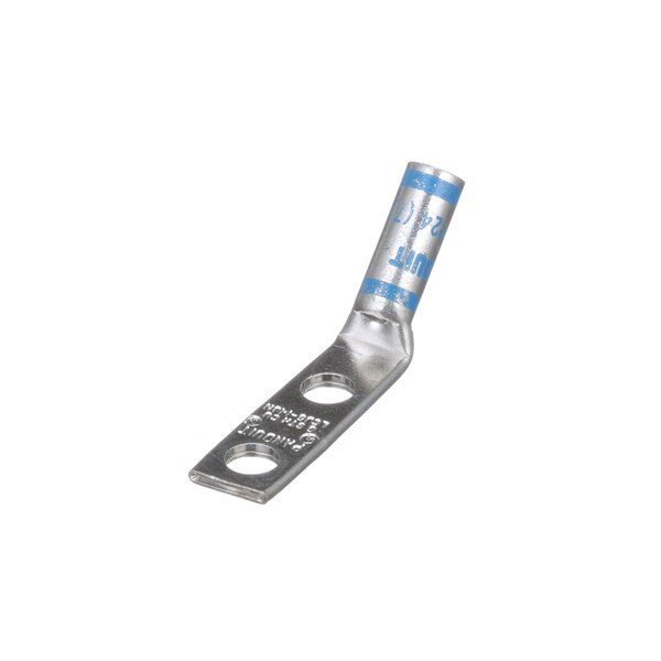 Panduit Terminal de Compresión de Cobre, 2 Orificios, #6 AWG, 1/4 (6.4mm) Estudio, LCD6-14BH-L - LCD6-14BH-L