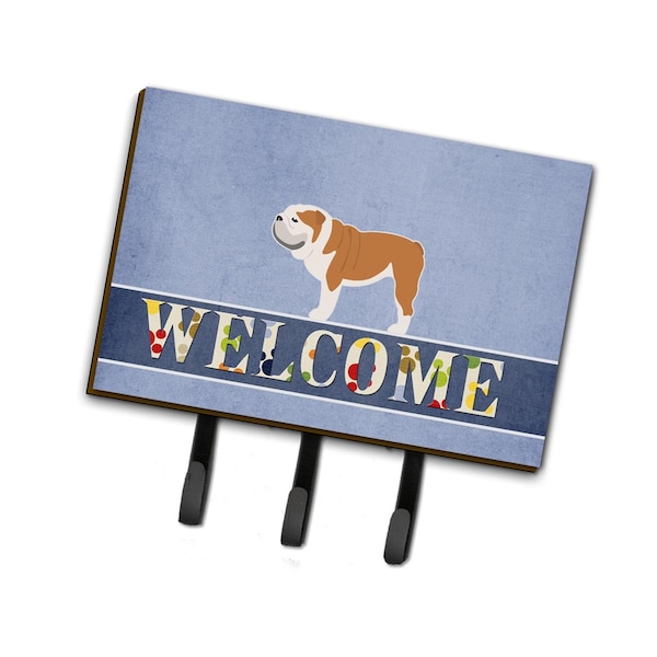 Carolines Treasures English Bulldog Welcome Leash or Key Holder - BB5566TH68