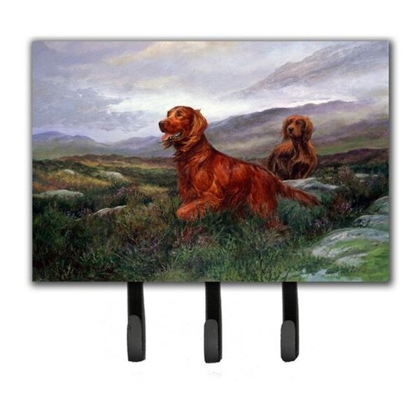 Carolines Treasures Carolines Treasures HEH0081TH68 Irish Setters by Elizabeth Halstead Leash or Key Holder - HEH0081TH68