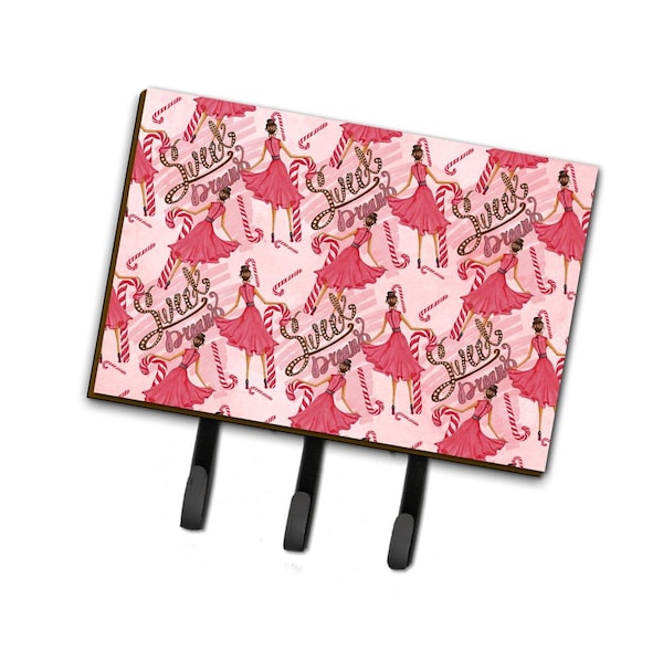 Carolines Treasures Watercolor Sweets Galore Leash or Key Holder, 6 x 2 x 9 in. - BB7563TH68
