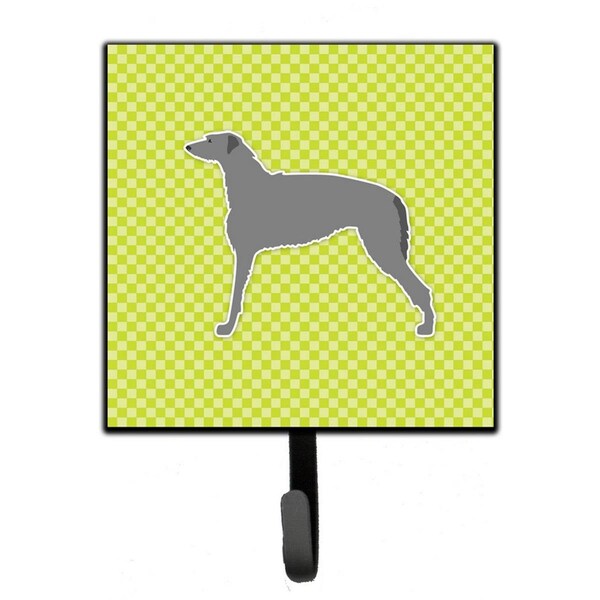 Micasa Scottish Deerhound Checkerboard Green Leash or Key Holder - MI227561