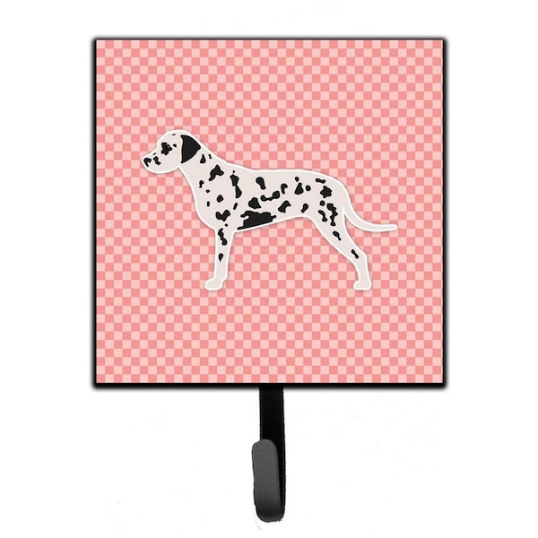 Micasa Dalmatian Checkerboard Pink Leash or Key Holder - MI626916