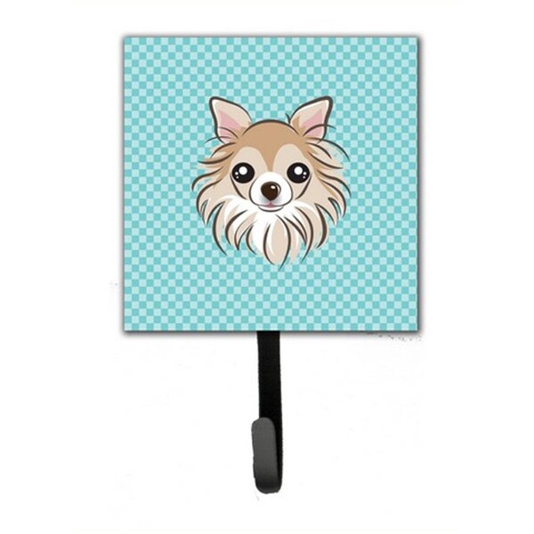 Jensendistributionservices Checkerboard Blue Chihuahua Leash & Key Holder - MI1719418