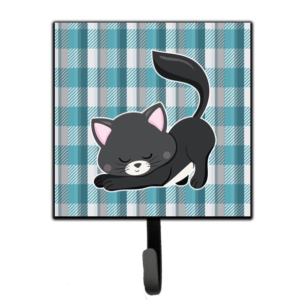 Jensendistributionservices Little Black Cat Kitten Leash or Key Holder - MI2102560