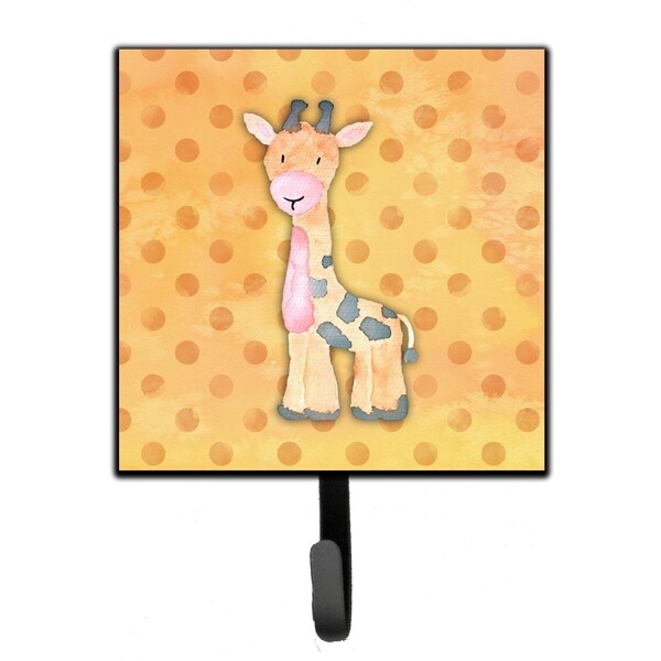 Carolines Treasures Polkadot Griaffe Watercolor Leash or Key Holder - BB7373SH4