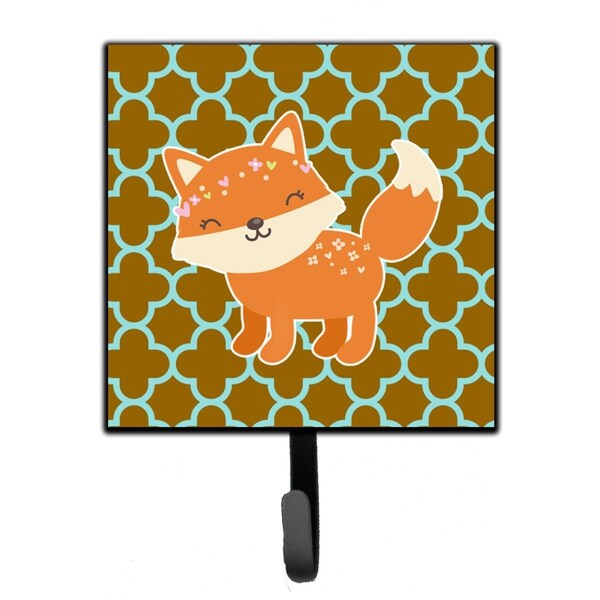 Carolines Treasures Fox on Quatrafoil Leash or Key Holder - BB6939SH4