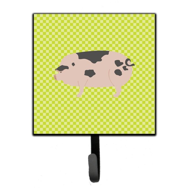 Carolines Treasures Gloucester Old Spot Pig Green Leash or Key Holder - BB7766SH4