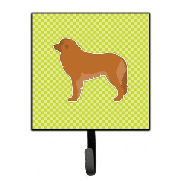 Micasa Leonberger Checkerboard Green Leash or Key Holder - MI626940